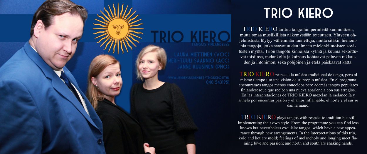 Trio Kiero – Suomalaisia tangoja – Tangos Finlandeses