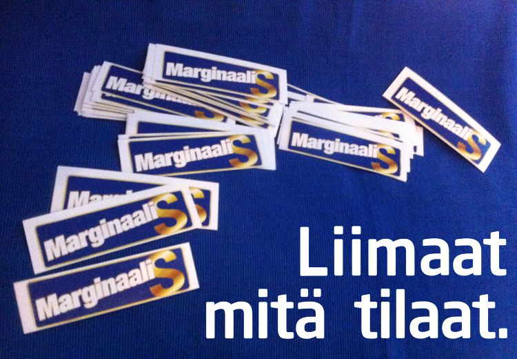 MarginaaliS-tarrojen slogan